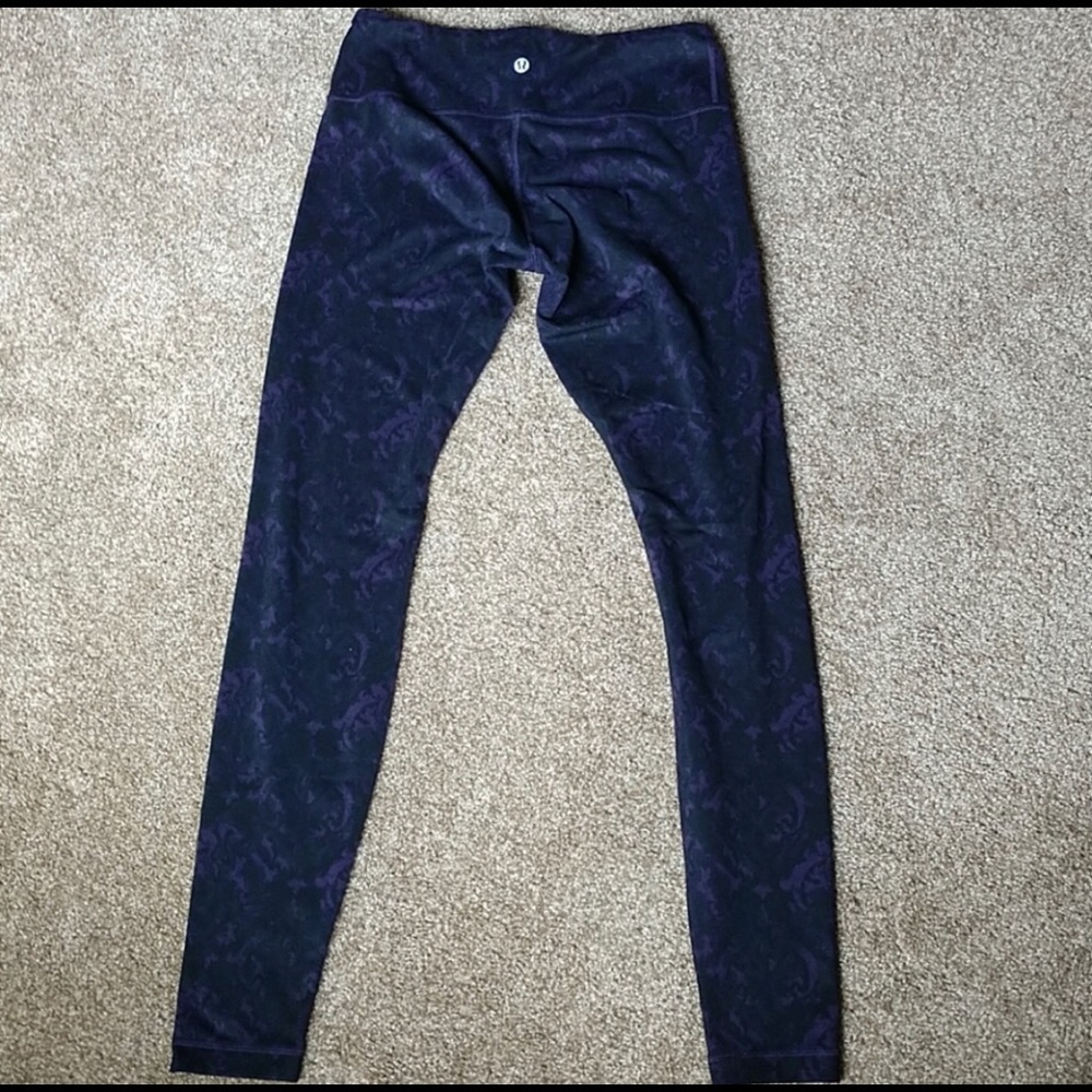 Lululemon leggings - unique purple pattern